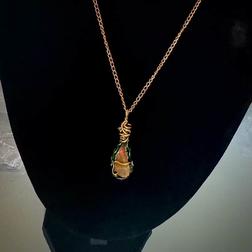 Intriguing Rough Opal Necklace - Picture 3 of 8